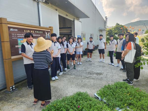 철성고등학교 생태환경탐구동아리 농업기술센터 견학